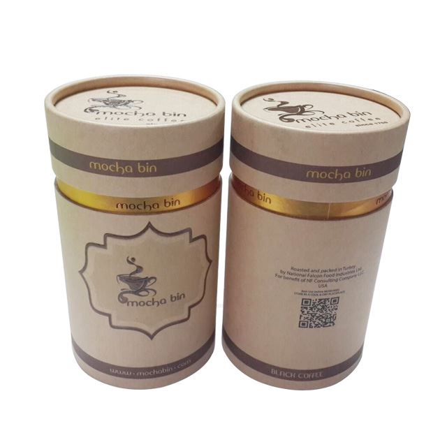 Custom Cylinder Kraft Paper Tea Packaging Box Manufacturer
