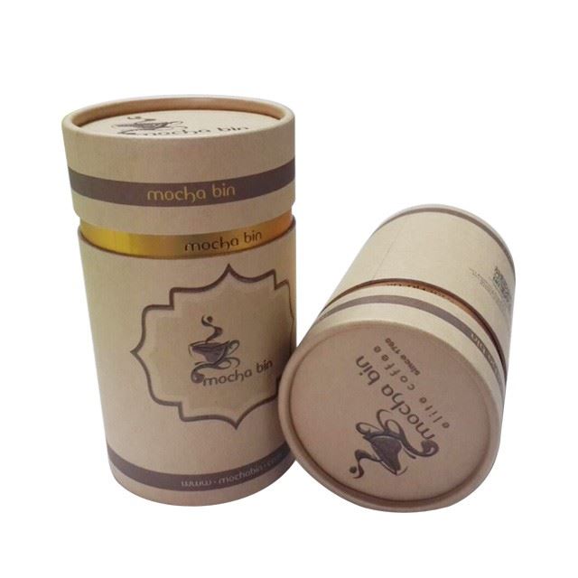 Custom Cylinder Kraft Paper Tea Packaging Box Manufacturer