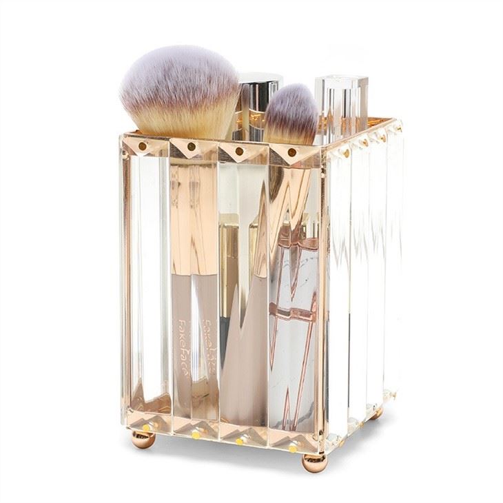 Clear Make Up Organiser Cosmetic Make Up Brush Acrylic  Storage Box