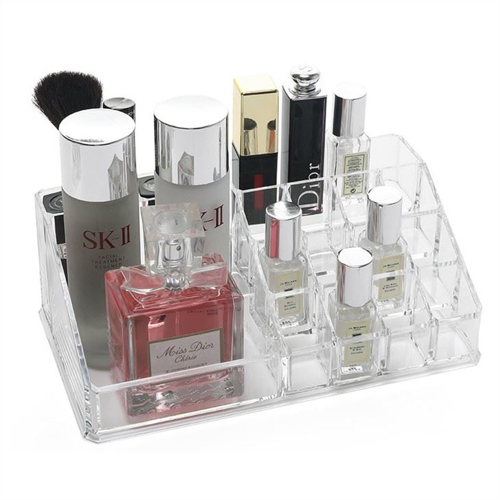 Clear Make Up Organiser Cosmetic Make Up Brush Acrylic  Storage Box