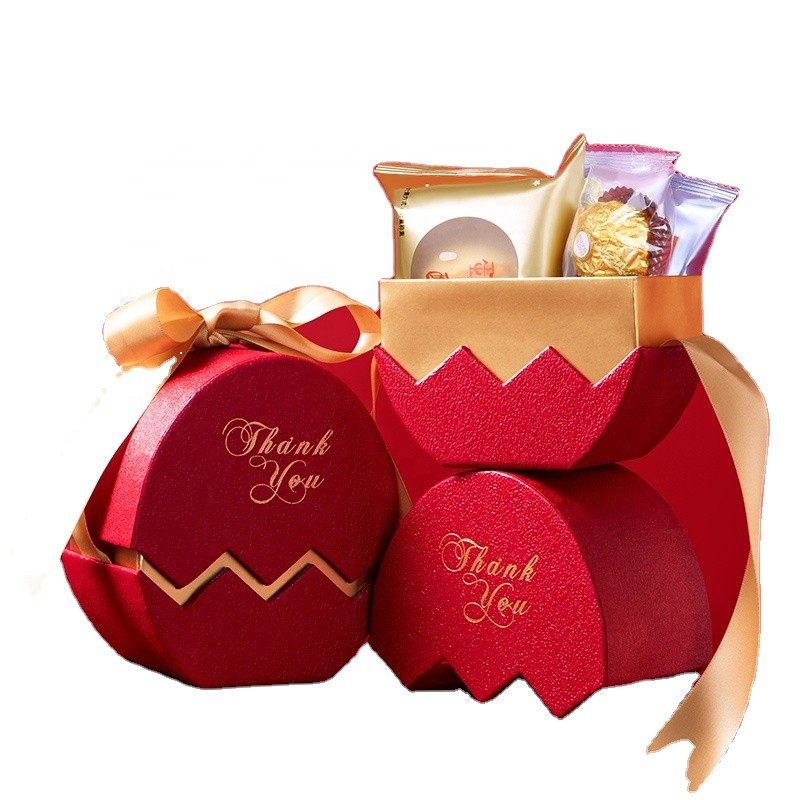 Custom Egg Shaped Candy Chocolate Packaging Box Cardboard With Your Own Logo