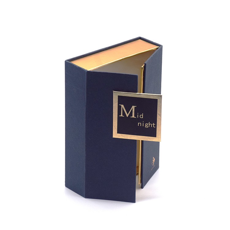 Luxury paper packaging custom double door cosmetic paper box for perfume bottle