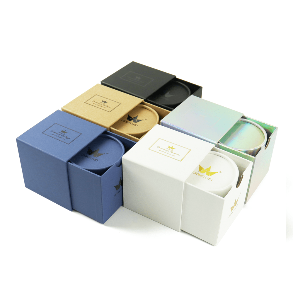 Hot Sale Custom Kraft Paper Eco Friendly Drawer Candle Packaging Box