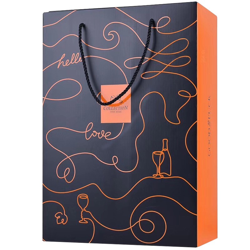 Custom handmade wholesale high quality luxury wine paper packaging box