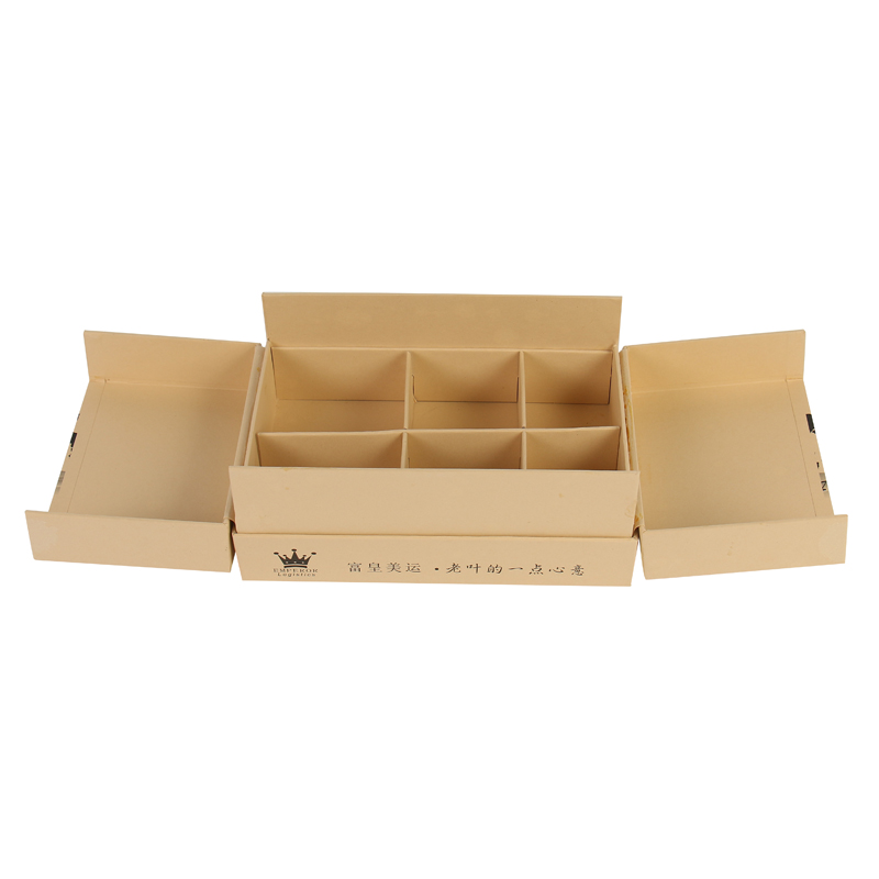 High Quality Kraft Hard Paper Cardboard Inner Partitions Tea Packaging Box