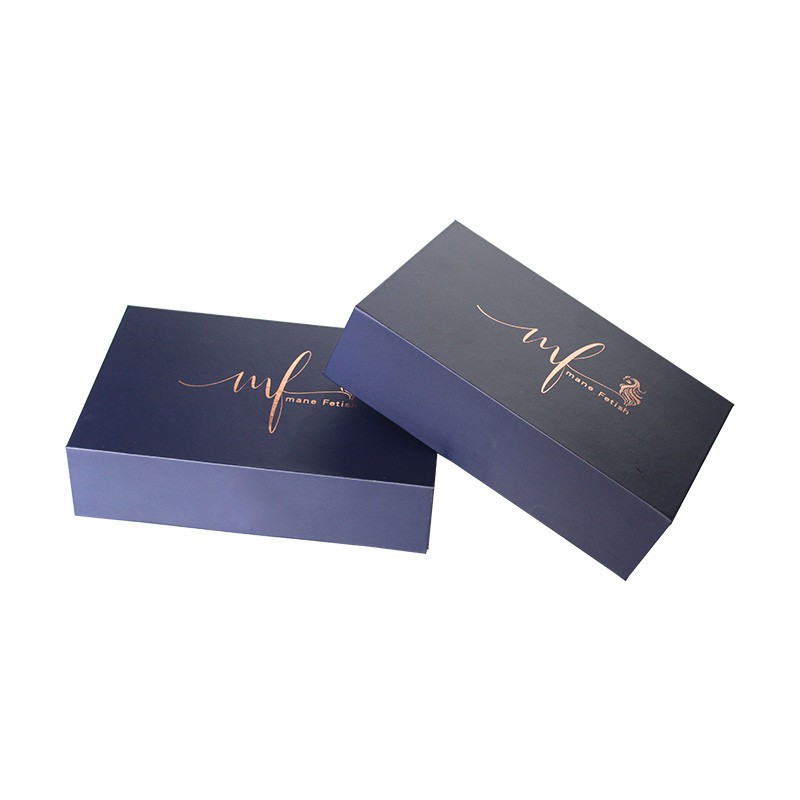 Wholesale luxury box packaging with silk and buttons magnetic folding gift clothing box