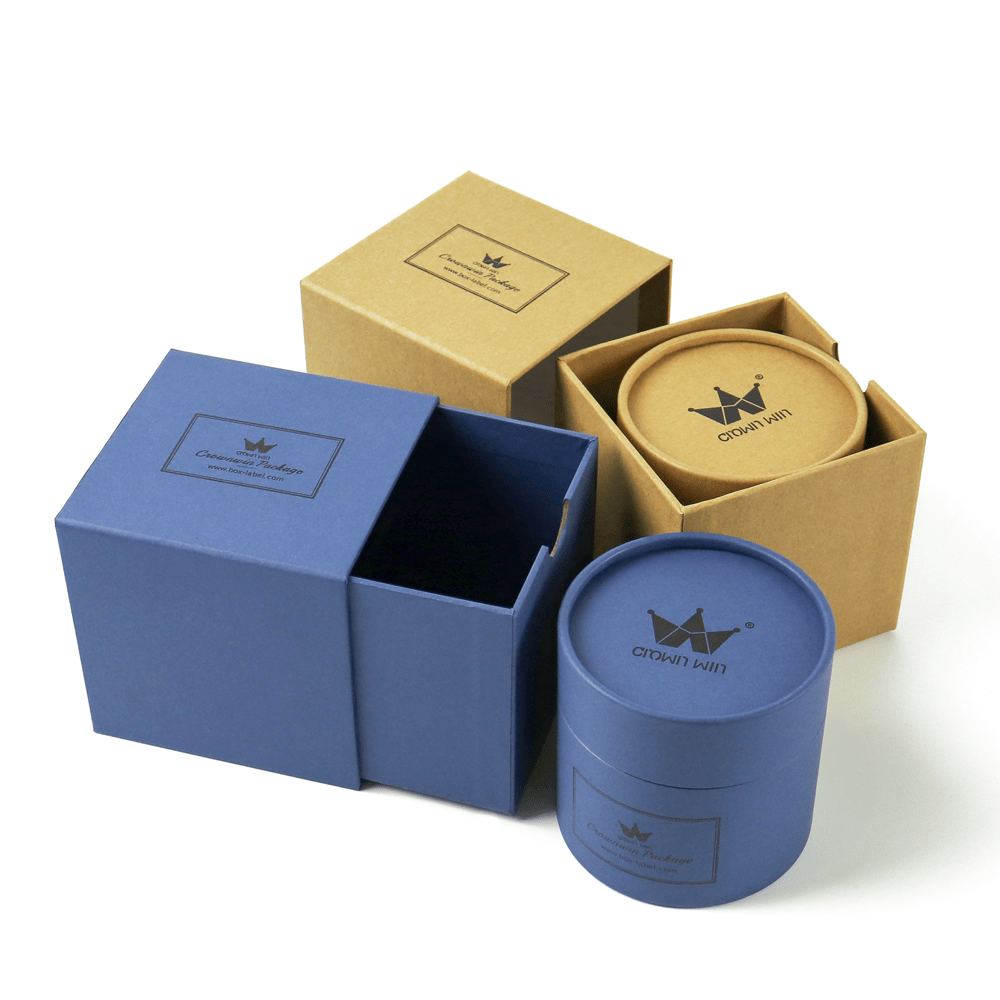 Hot Sale Custom Kraft Paper Eco Friendly Drawer Candle Packaging Box