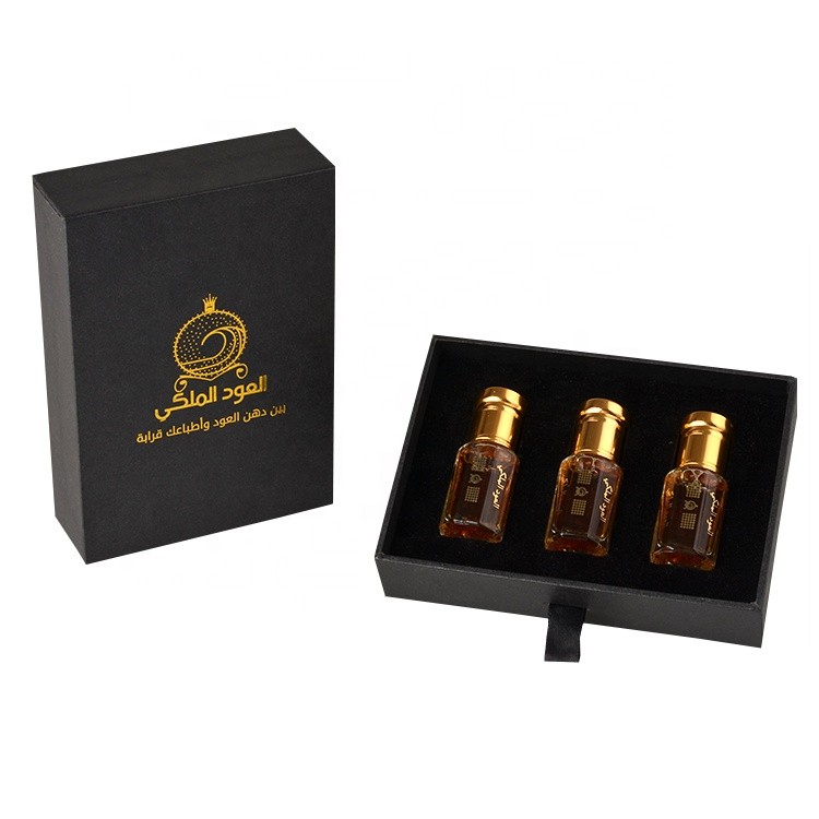 Custom Recycled Print Mini Packaging Bottle Perfume Magnet Box With Foam Insert