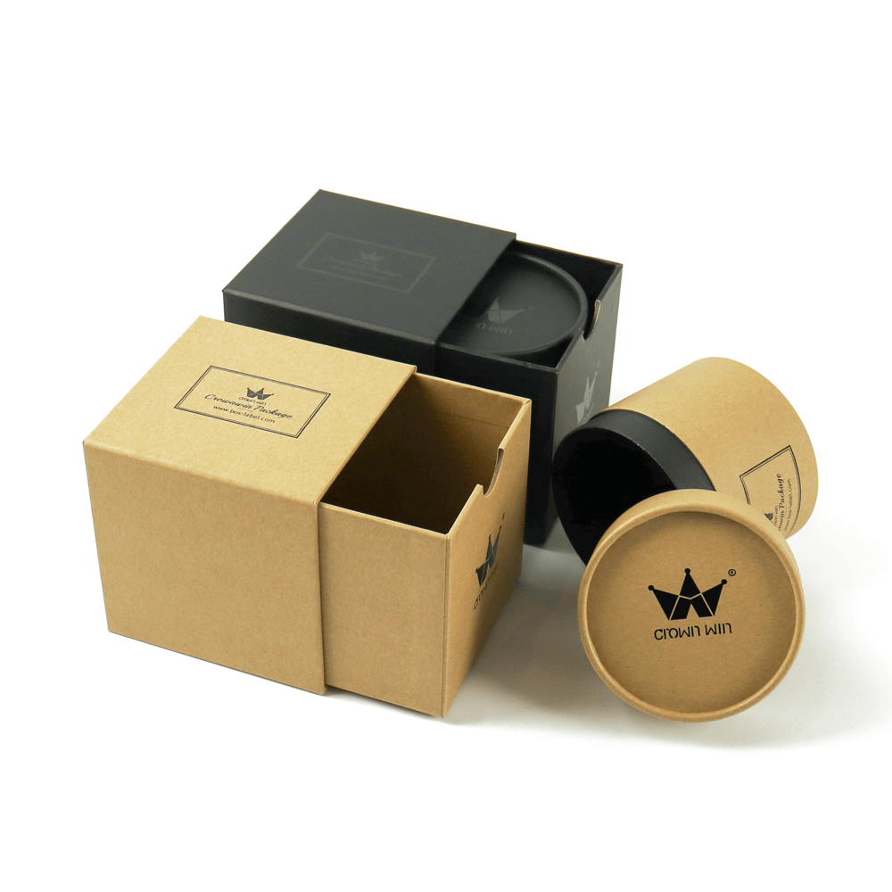 Hot Sale Custom Kraft Paper Eco Friendly Drawer Candle Packaging Box