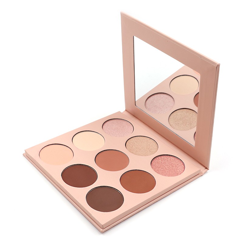 Custom high end handmade eyeshadow packaging box with mirror