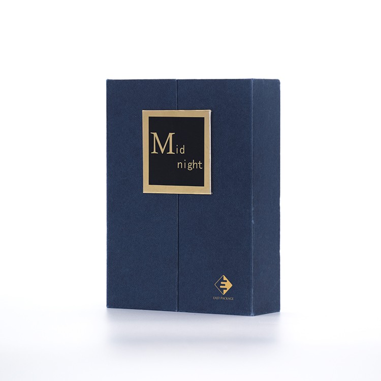 Luxury paper packaging custom double door cosmetic paper box for perfume bottle