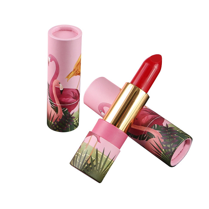 Wholesale custom printed cardboard packaging lip balm container empty lipstick lip gloss paper tube