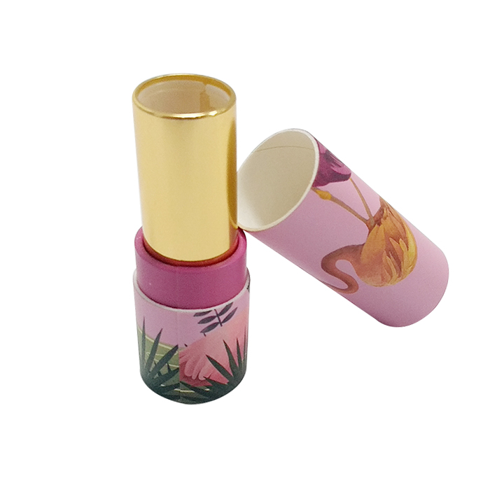 Wholesale custom printed cardboard packaging lip balm container empty lipstick lip gloss paper tube