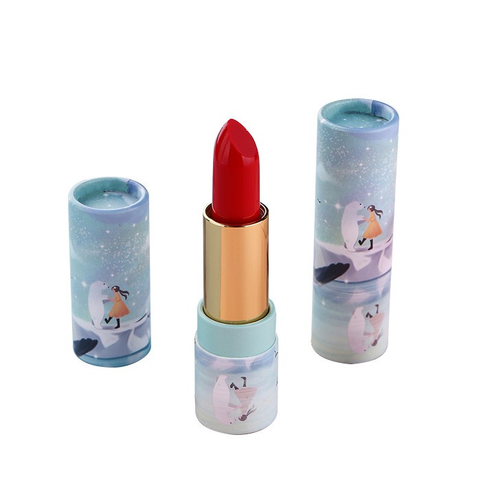 Wholesale custom printed cardboard packaging lip balm container empty lipstick lip gloss paper tube
