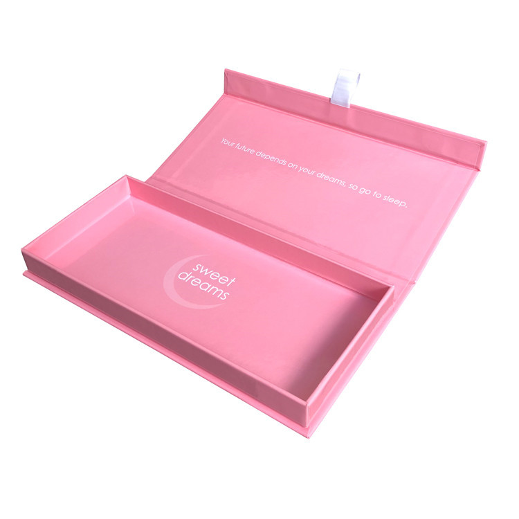 Custom Exquisite Luxury Pink Magnetic Closure Box Makeup Gift Box Manufacturer