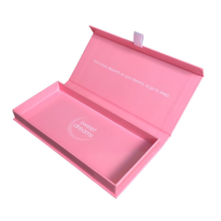 Custom Exquisite Luxury Pink Magnetic Closure Box Makeup Gift Box Manufacturer