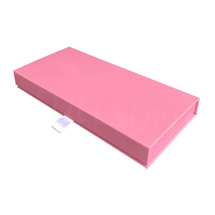 Custom Exquisite Luxury Pink Magnetic Closure Box Makeup Gift Box Manufacturer