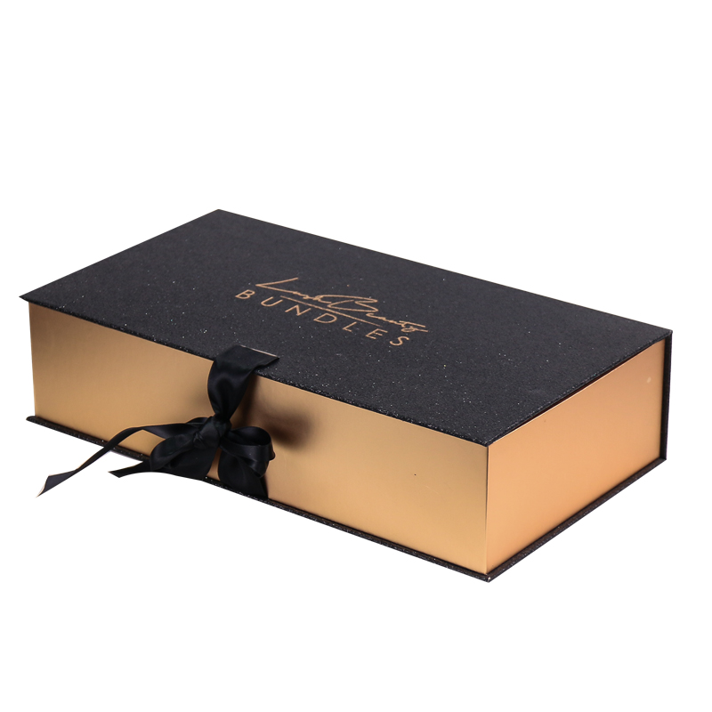 Custom Design Luxury Book Shape Elegant Gift Box With Ribbon For Clothes