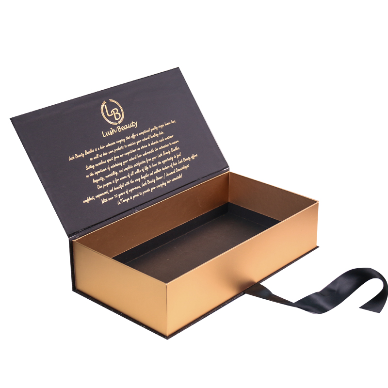 Custom Design Luxury Book Shape Elegant Gift Box With Ribbon For Clothes