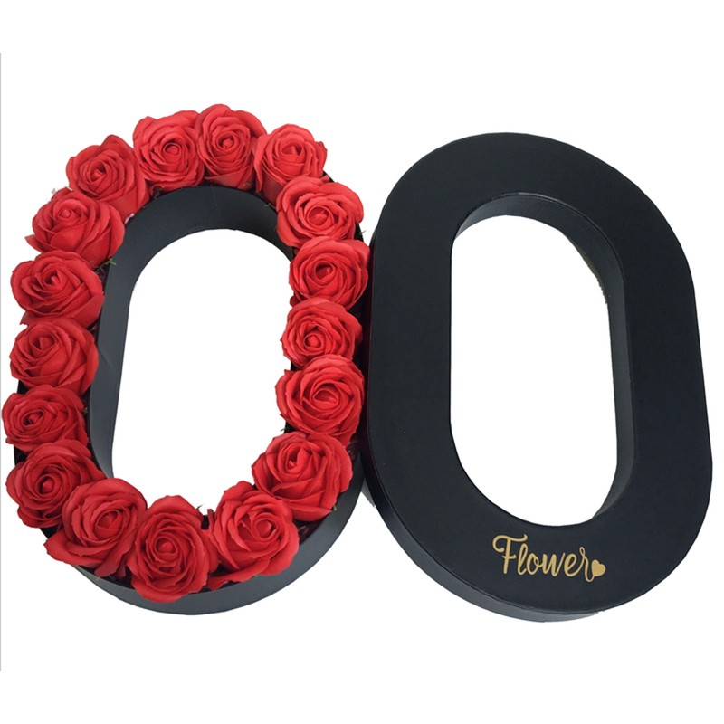 Wholesale hot sale flower packaigng box letters flower