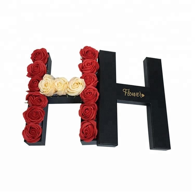 Wholesale hot sale flower packaigng box letters flower