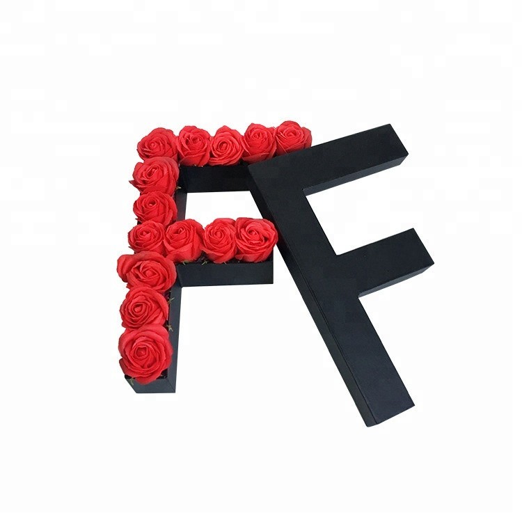 Wholesale hot sale flower packaigng box letters flower