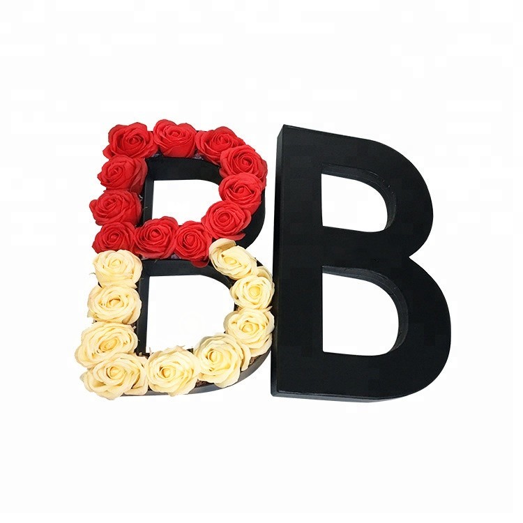 Wholesale hot sale flower packaigng box letters flower