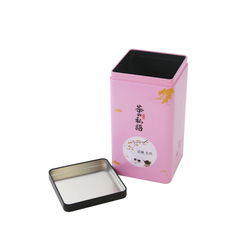 Rectangle high quality tin box empty tea box packaging wholesale