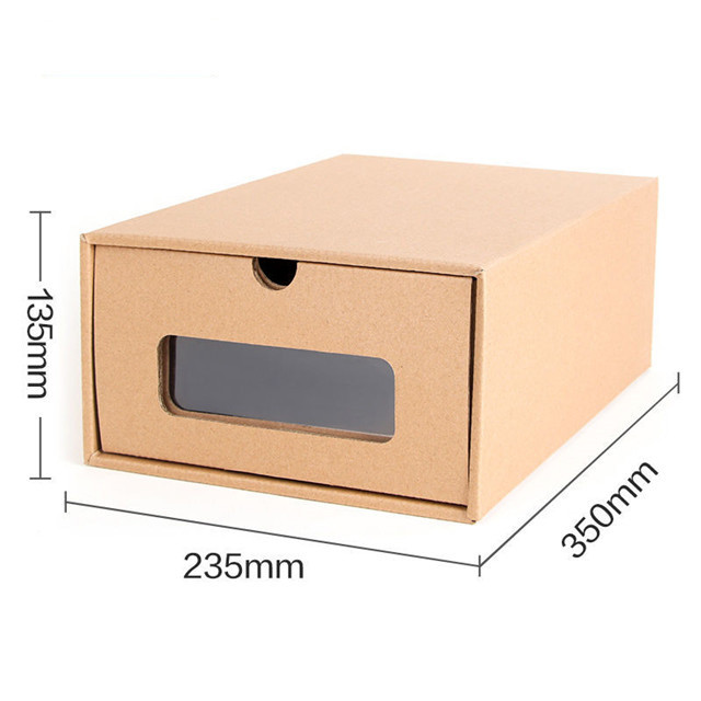 Wholesale Custom Design Packaging Recycle Cardboard Shoes Box With Window