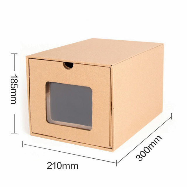 Wholesale Custom Design Packaging Recycle Cardboard Shoes Box With Window