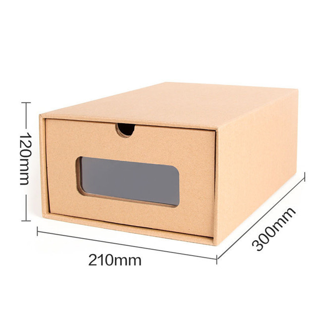 Wholesale Custom Design Packaging Recycle Cardboard Shoes Box With Window