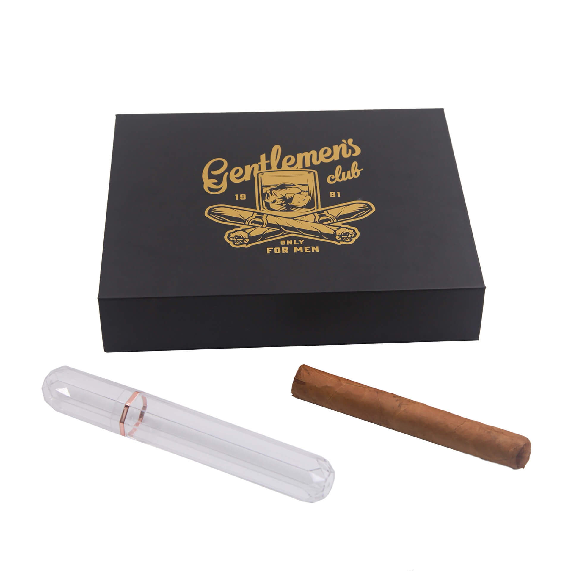 Customized Cigar Box with Magnet for Cigar Protection Elegant Design for Gift Packaging