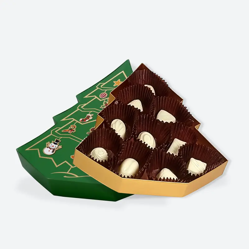 Handmade Tree-Shaped Paper Advent Calendar Gift Box for Holiday Handmade Tree-Shaped Paper Advent Calendar Gift Box for Holiday