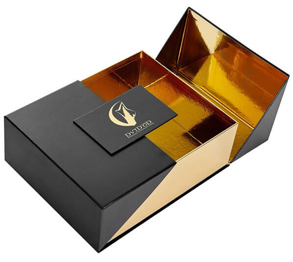 Luxury Double Door Rigid Paper Box For Cosmetics Packaging With Custom Logo