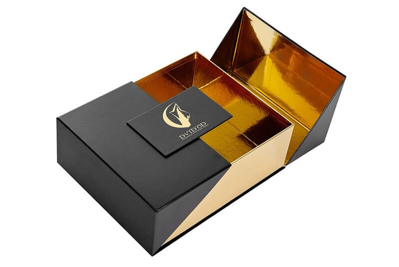 Luxury Double Door Rigid Paper Box for Cosmetics Packaging with Custom Logo Luxury Double Door Rigid Paper Box for Cosmetics Packaging with Custom Logo