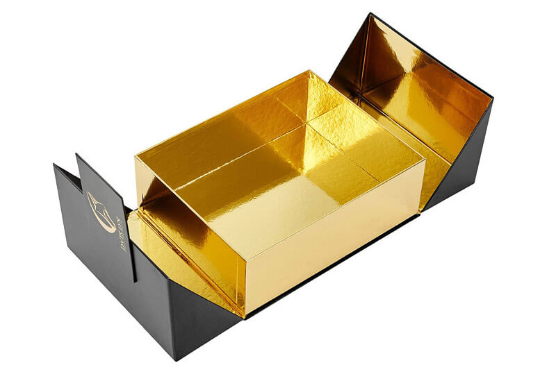 Luxury Double Door Rigid Paper Box for Cosmetics Packaging with Custom Logo