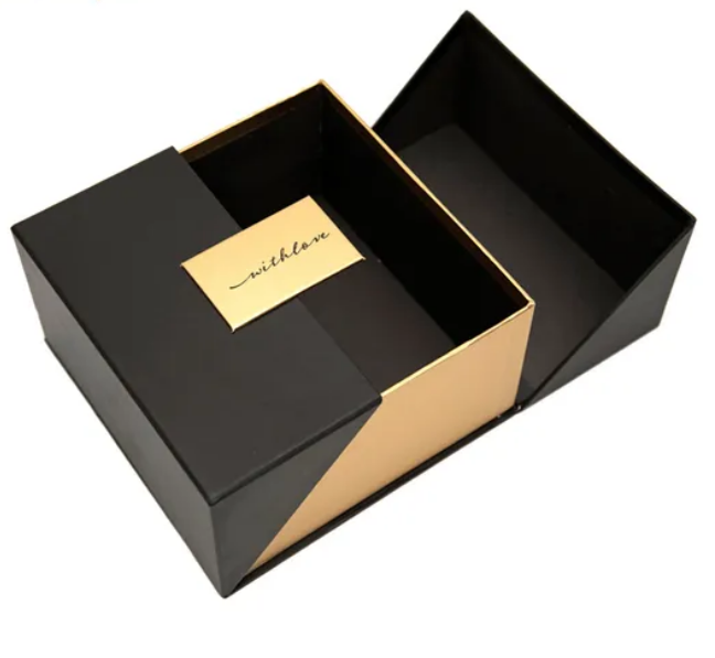 Luxury Double Door Rigid Paper Box for Cosmetics Packaging with Custom Logo