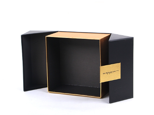 Luxury Double Door Rigid Paper Box for Cosmetics Packaging with Custom Logo Luxury Double Door Rigid Paper Box for Cosmetics Packaging with Custom Logo